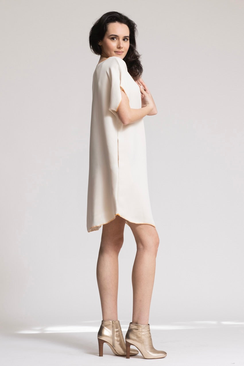 Robe Midi Jeannine Costiera White