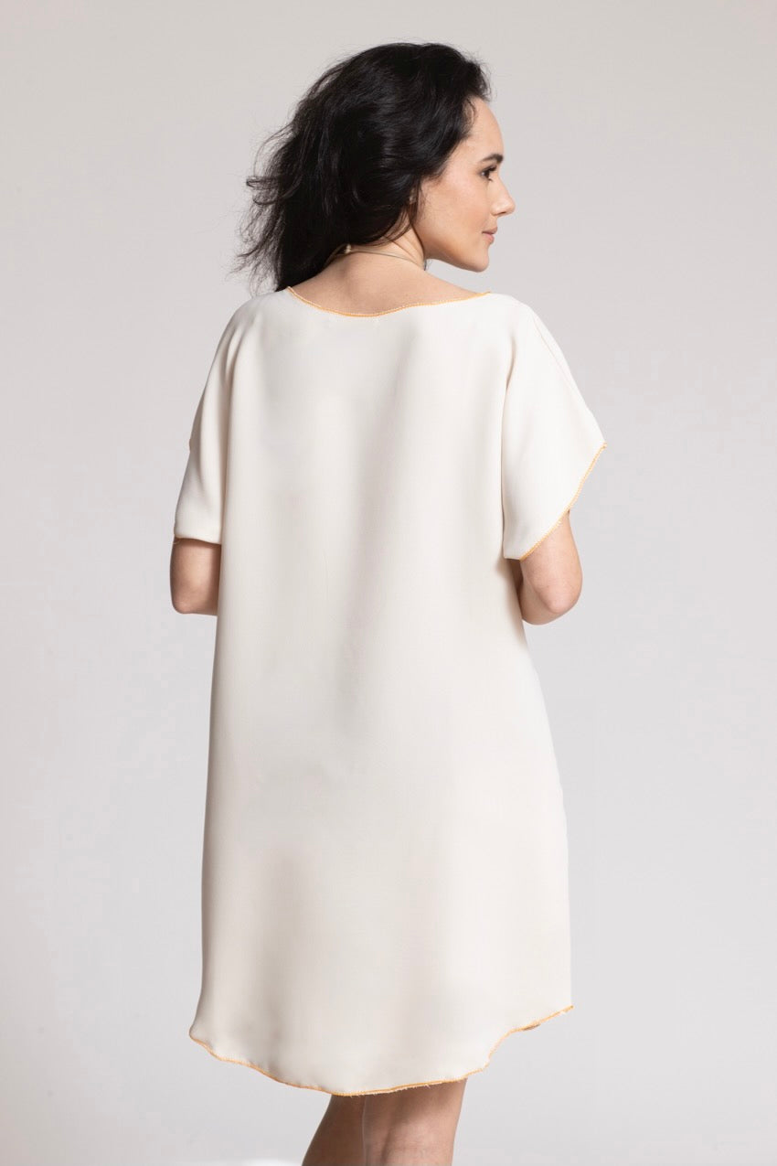 Robe Midi Jeannine Costiera White