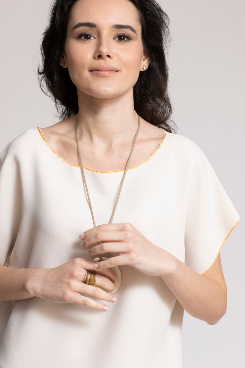 Robe Midi Jeannine Costiera White