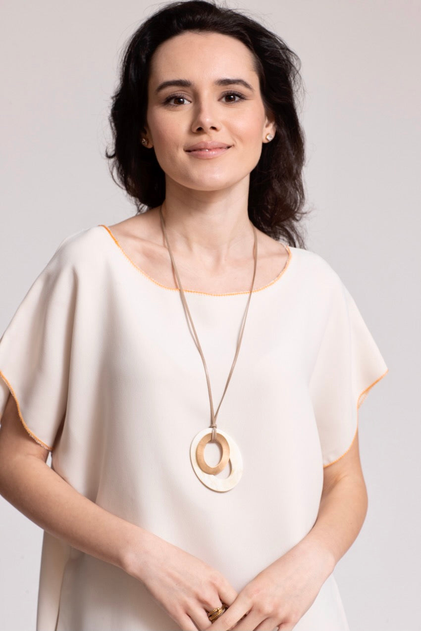 Robe Midi Jeannine Costiera White