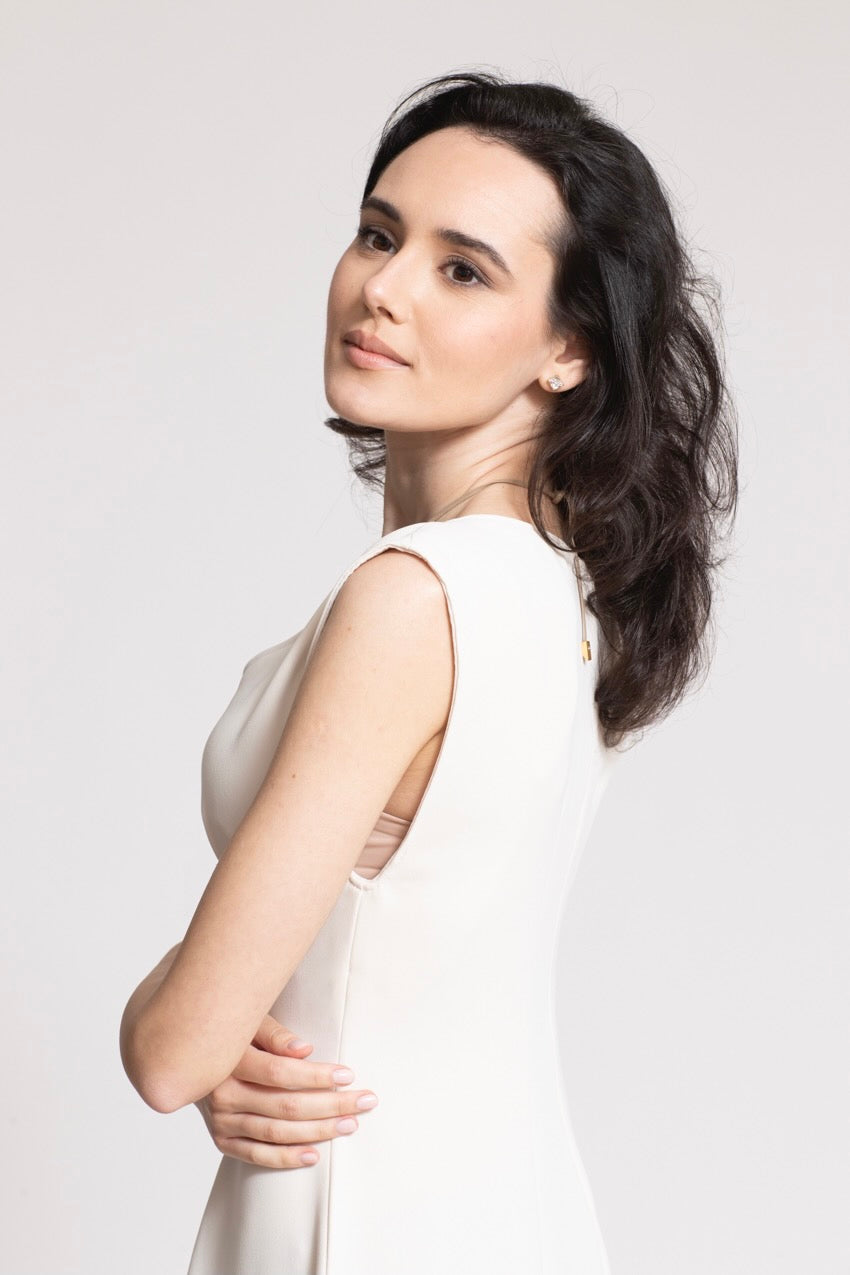 Robe Longue Corolle Costiera White