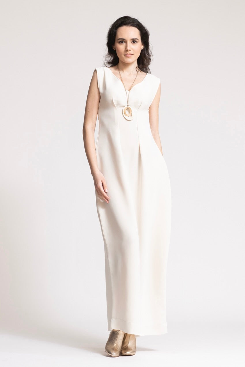 Robe Longue Corolle Costiera White