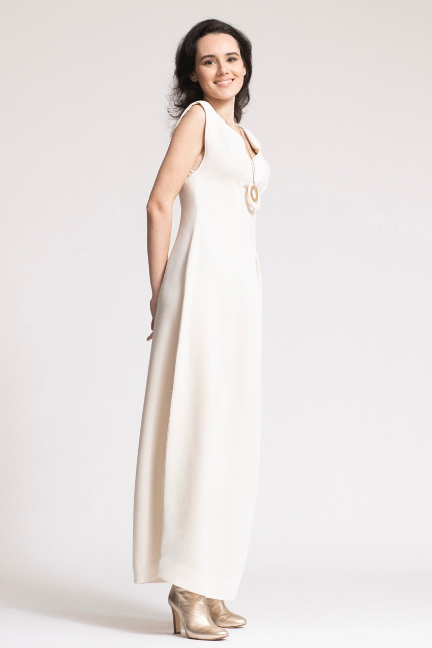 Robe Longue Corolle Costiera White