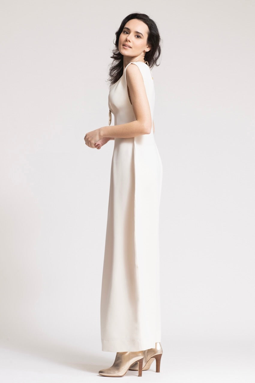 Robe Longue Corolle Costiera White