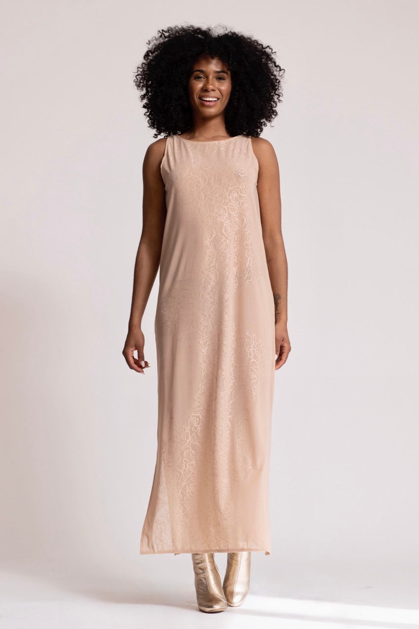 Robe Longue Marine Lace&Nude