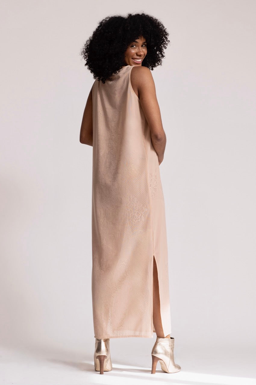 Robe Longue Marine Lace&Nude