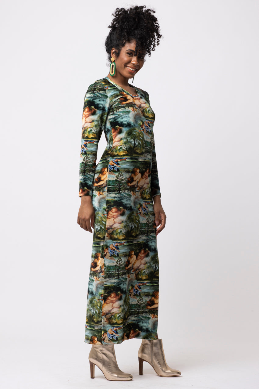 Robe Longue Slide Green Angel