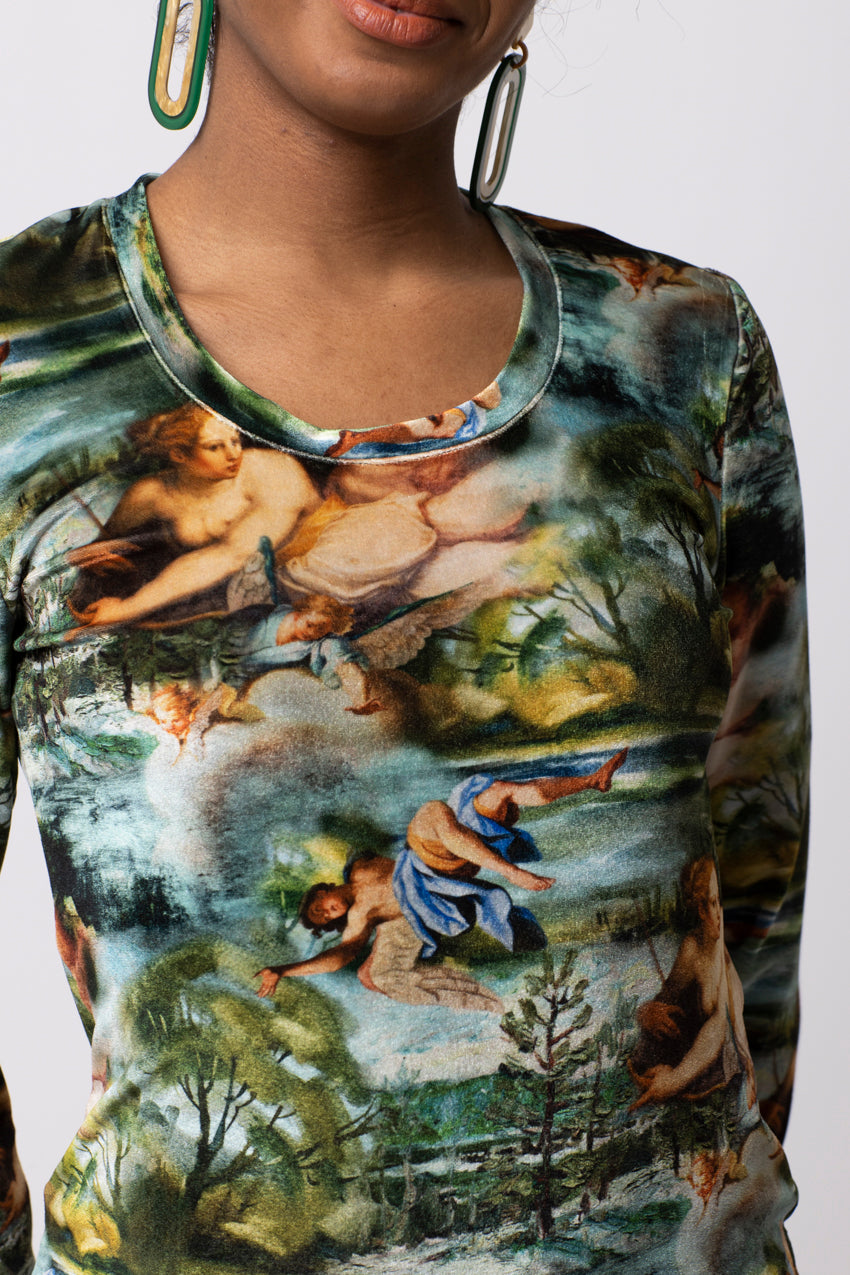 Robe Longue Slide Green Angel