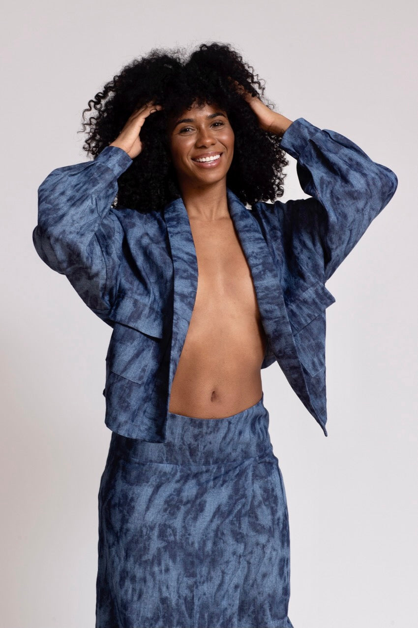 Veste BB Denim Deep&Bleu