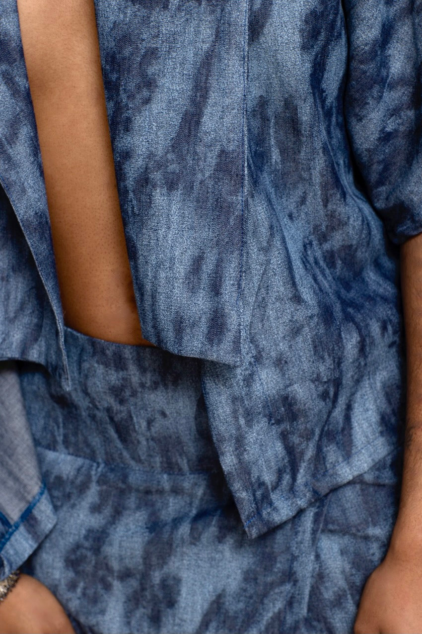 Veste Cape Deep&Bleu