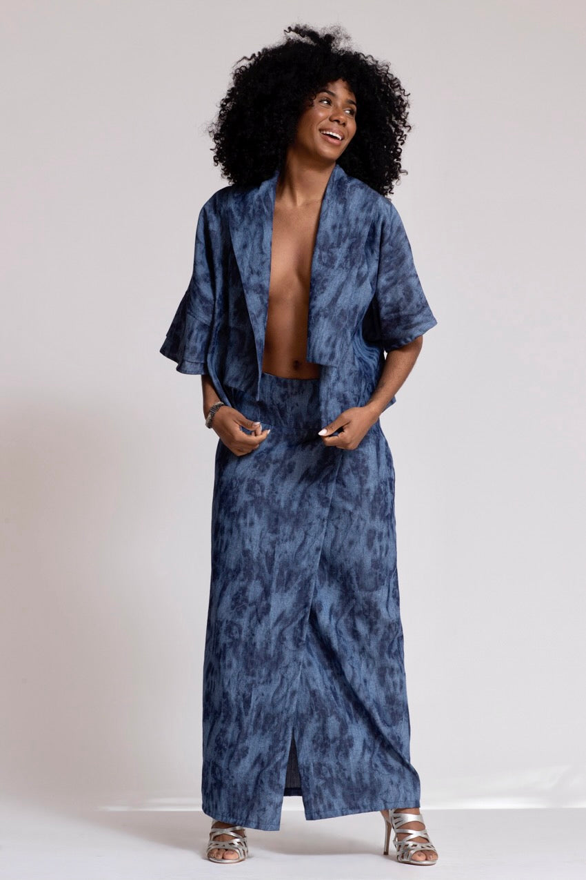 Veste Cape Deep&Bleu