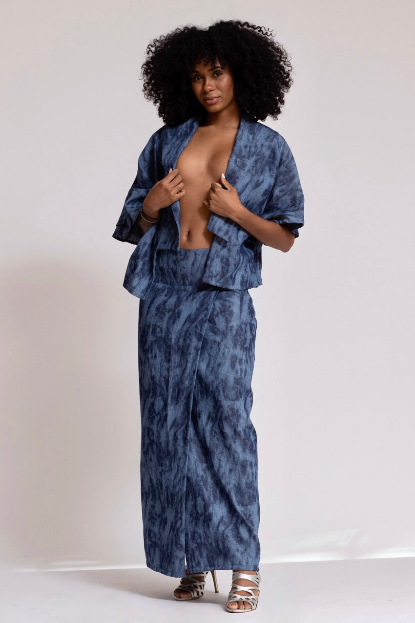 Veste Cape Deep&Bleu