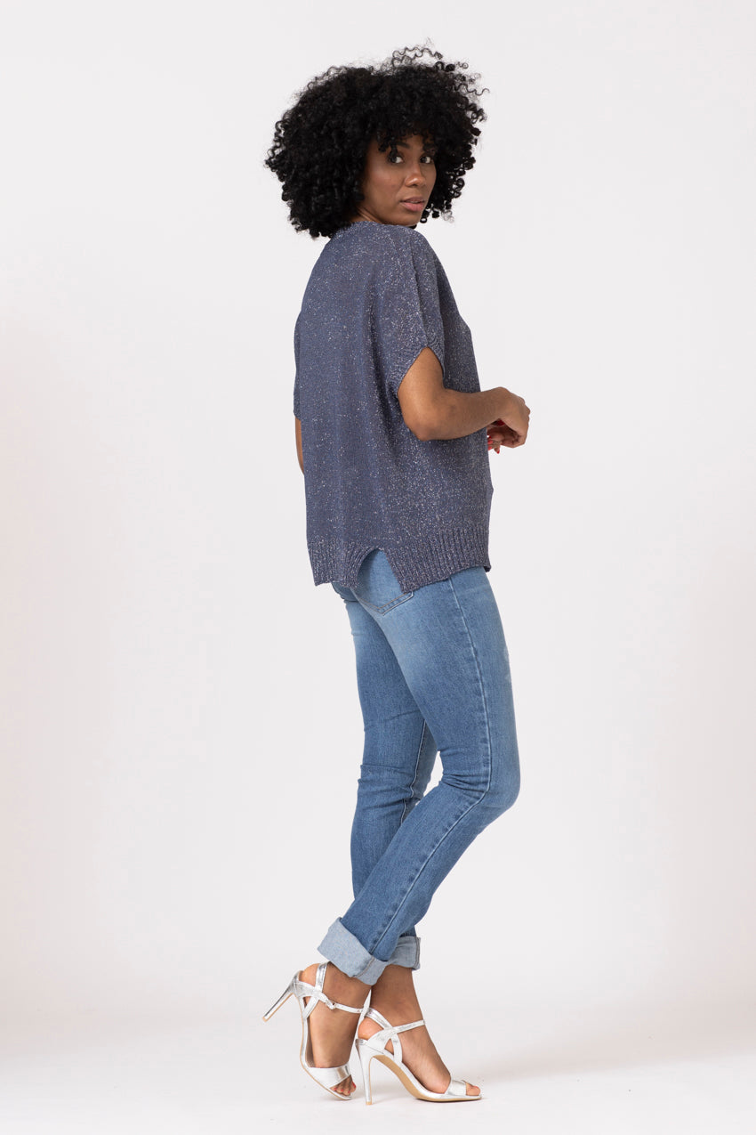 Maille Lurex Neo Denim