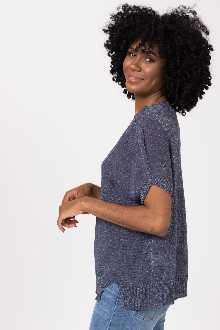 Maille Lurex Neo Denim