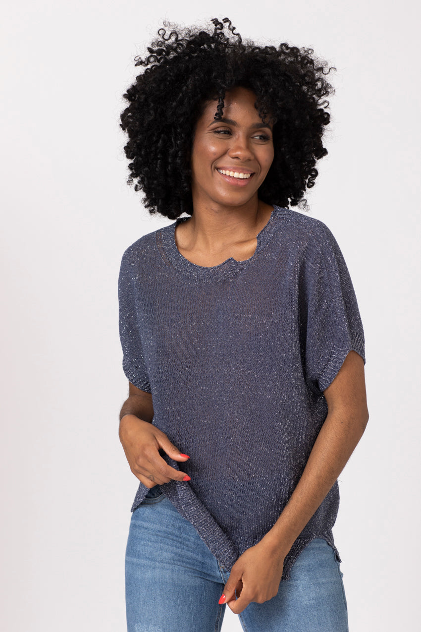 Maille Lurex Neo Denim