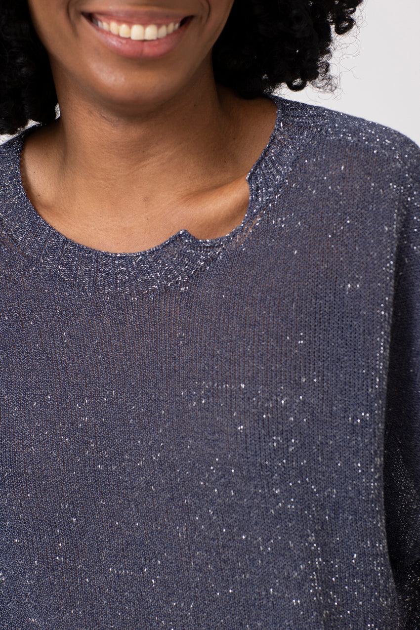 Maille Lurex Neo Denim