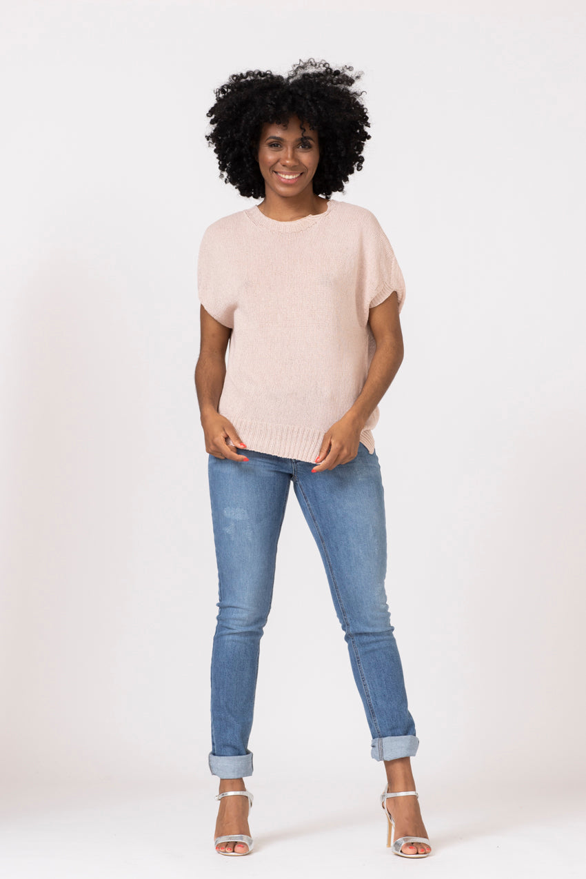 Maille Lurex Neo Rose Poudre