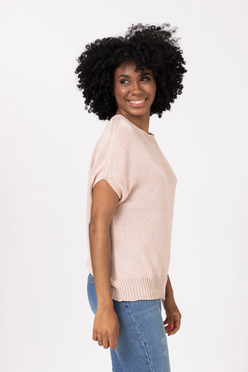 Maille Lurex Neo Rose Poudre