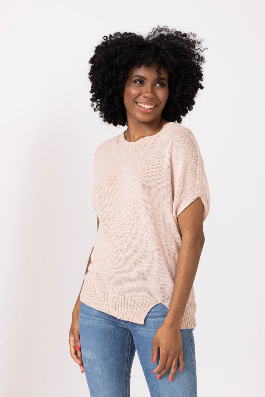 Maille Lurex Neo Rose Poudre