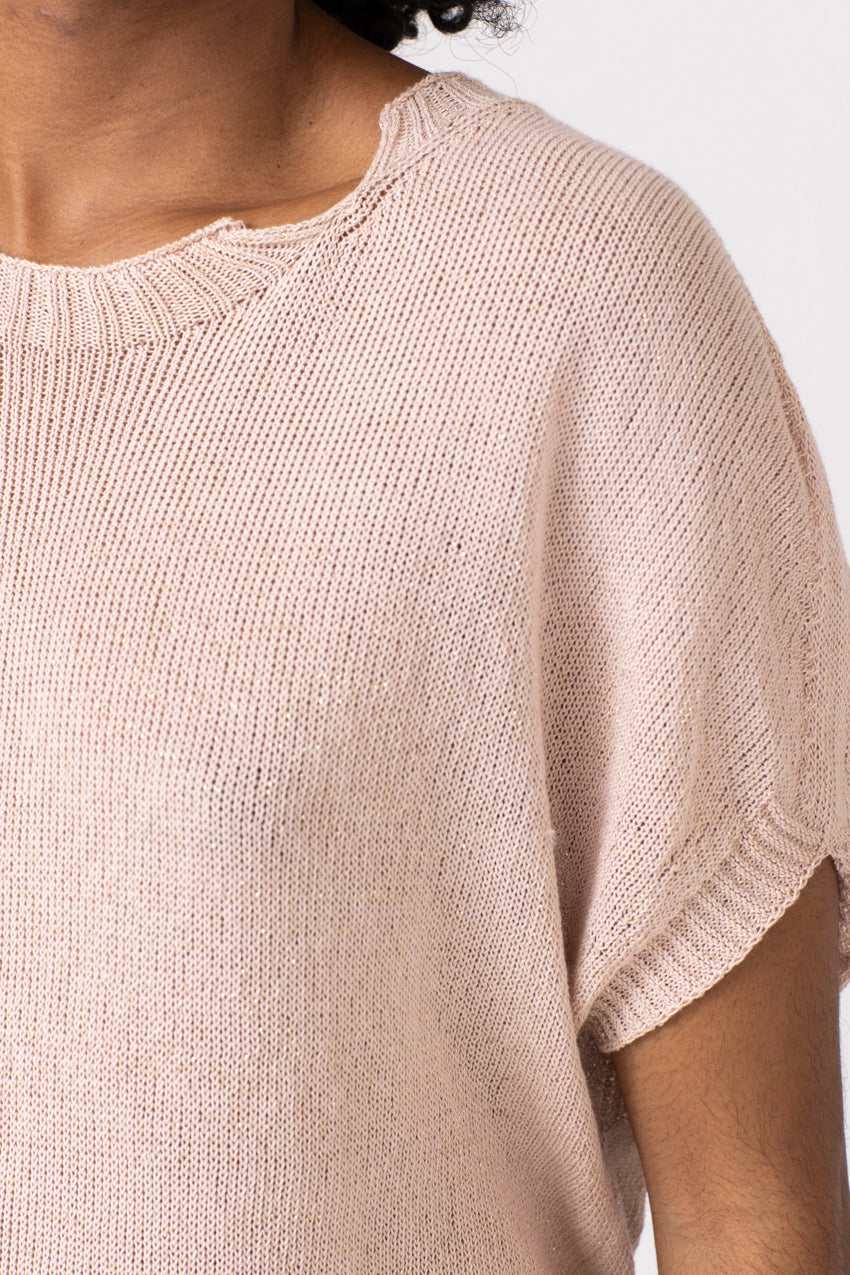 Maille Lurex Neo Rose Poudre