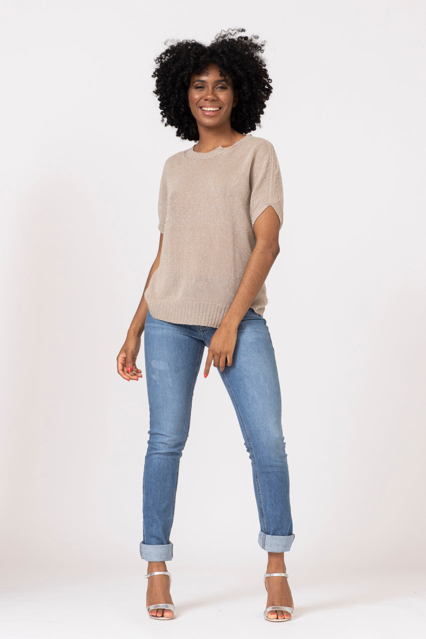 Maille Lurex Neo Sable