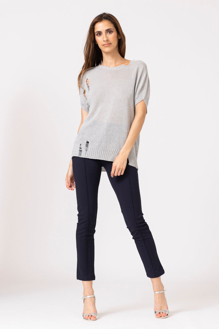 Maille Lurex Strappo Neo Gris