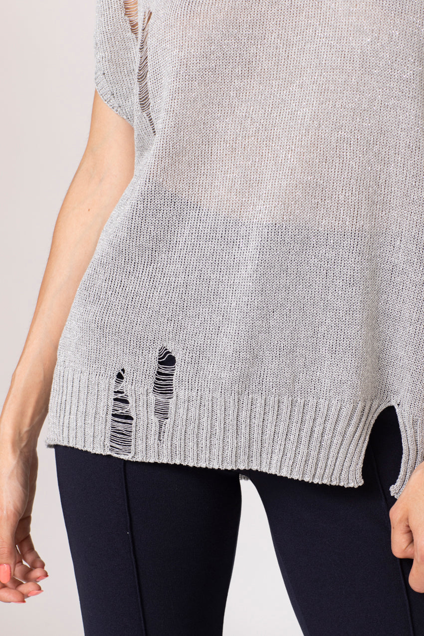 Maille Lurex Strappo Neo Gris