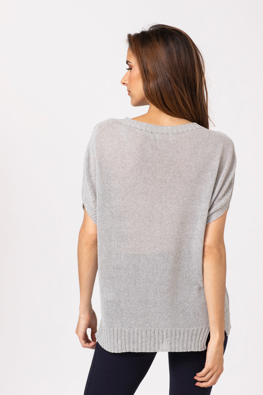 Maille Lurex Strappo Neo Gris