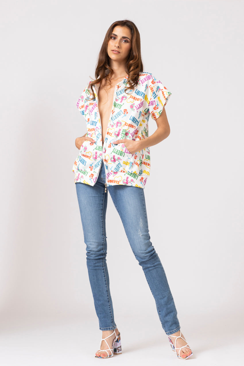 Micro Bomber Liberte Blanc