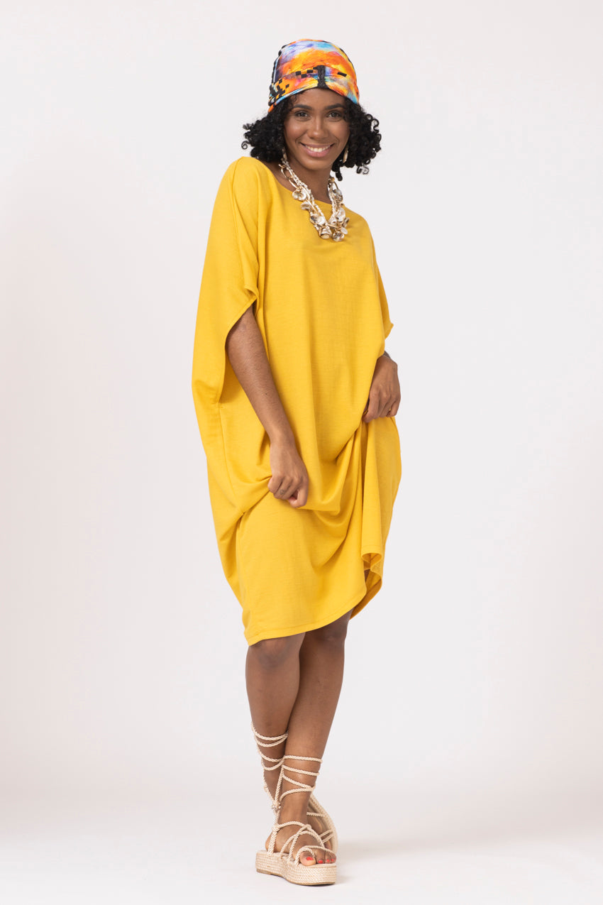 Robe Anfora Moutarde Lino&Line