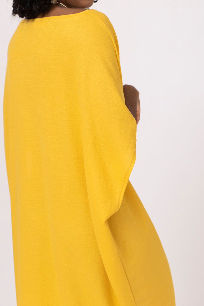 Robe Anfora Moutarde Lino&Line