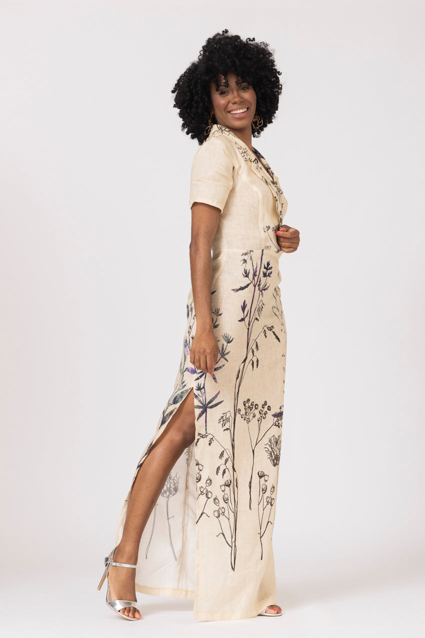 Robe Longue Natalia Lino Giardino
