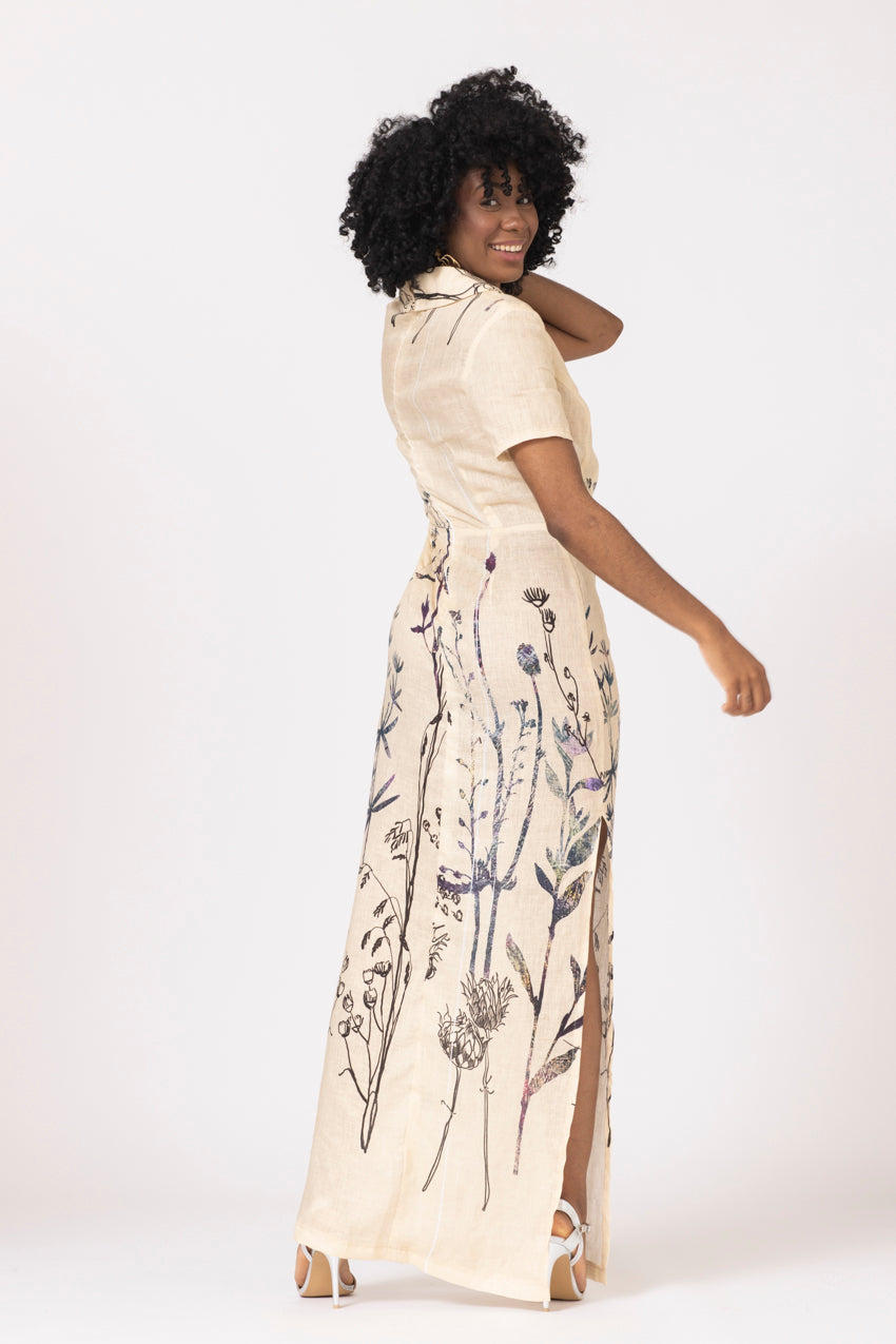 Robe Longue Natalia Lino Giardino