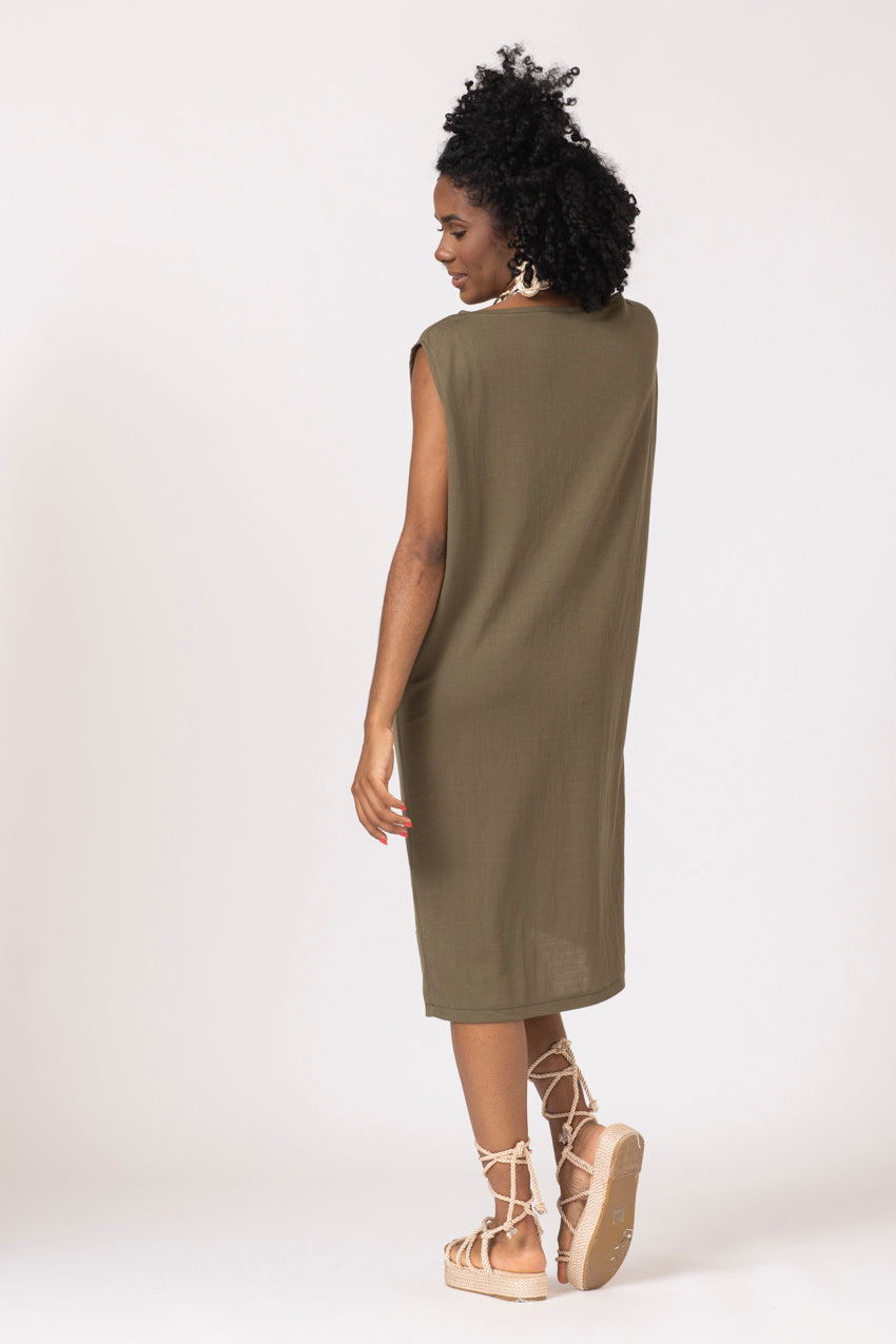 Robe Marbelline Kaky Lino&Line