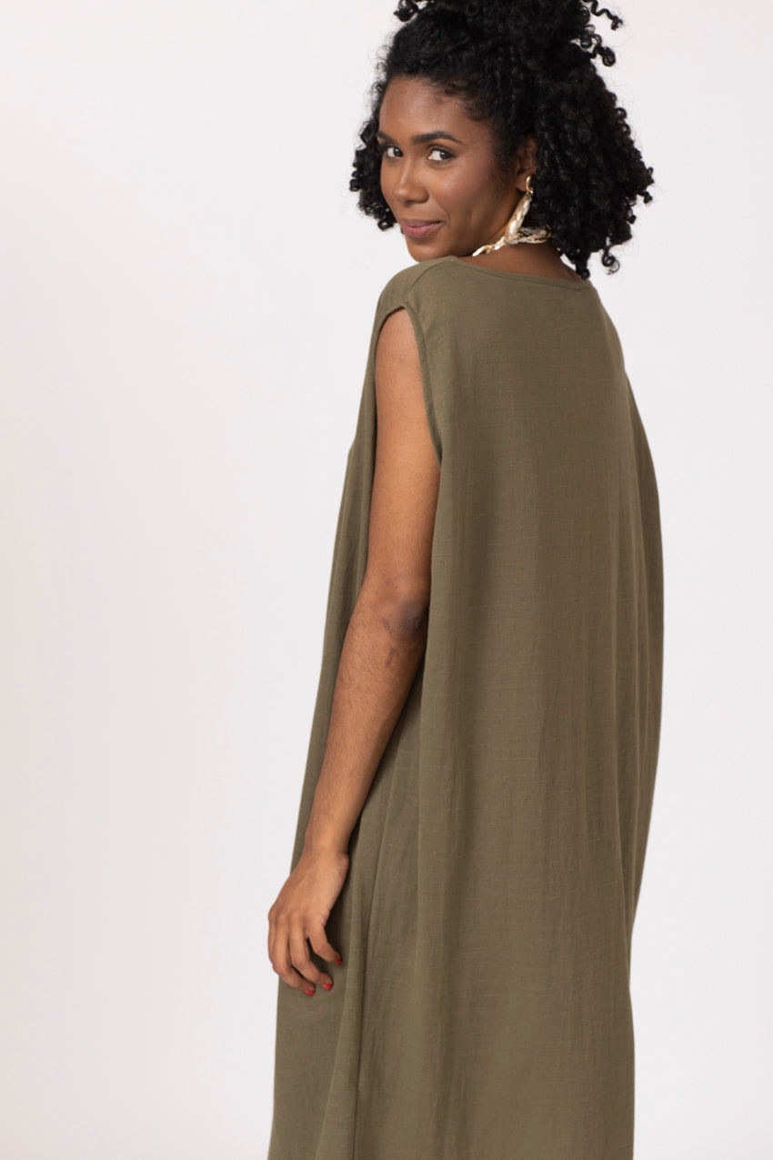 Robe Marbelline Kaky Lino&Line