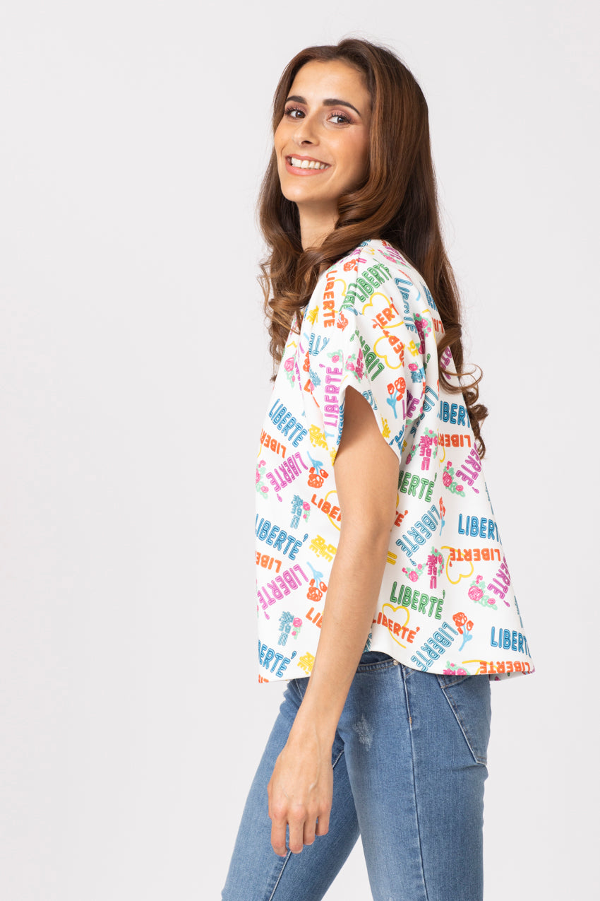 T-shirt kimmy Liberte Blanc