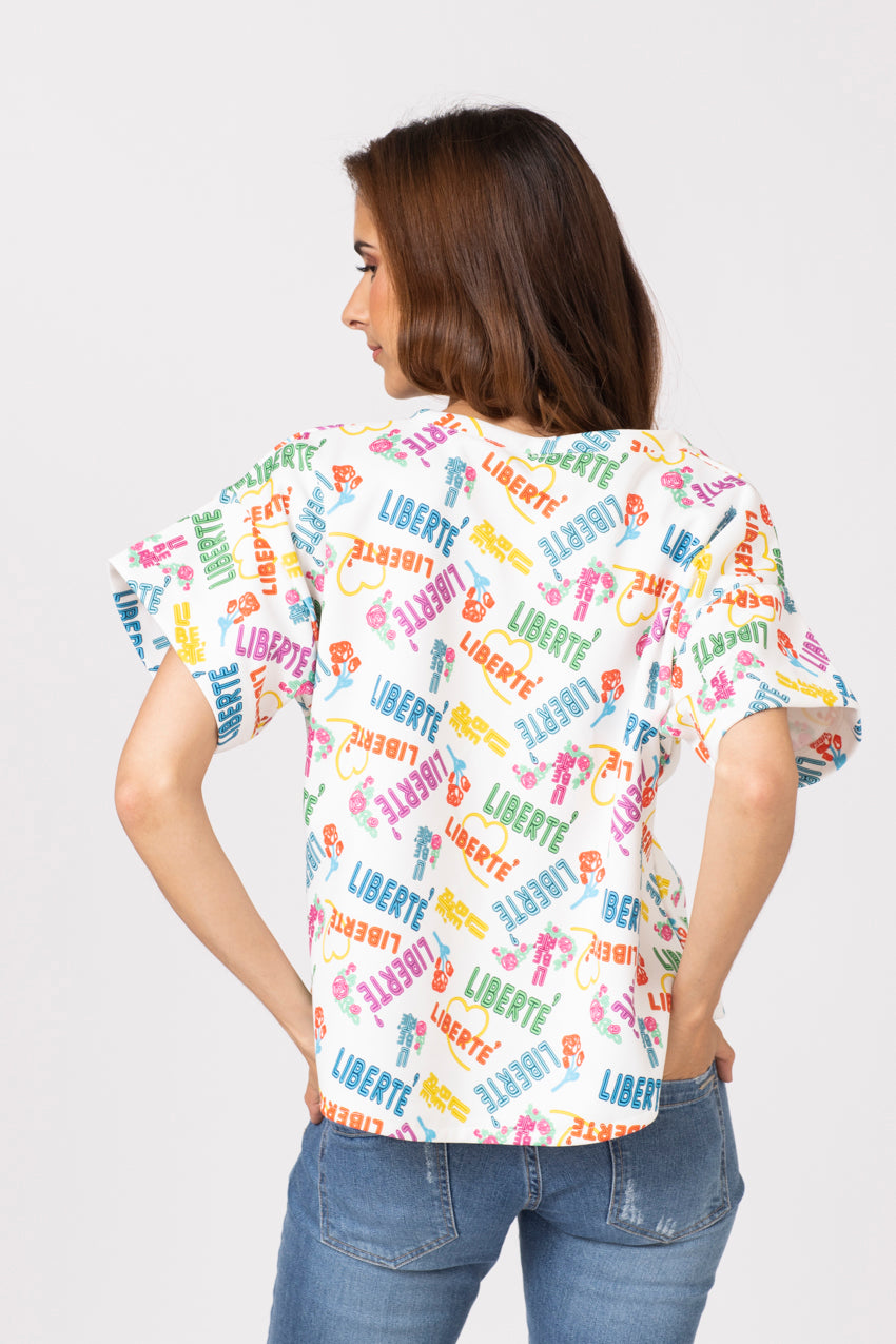 T-shirt kimmy Liberte Blanc