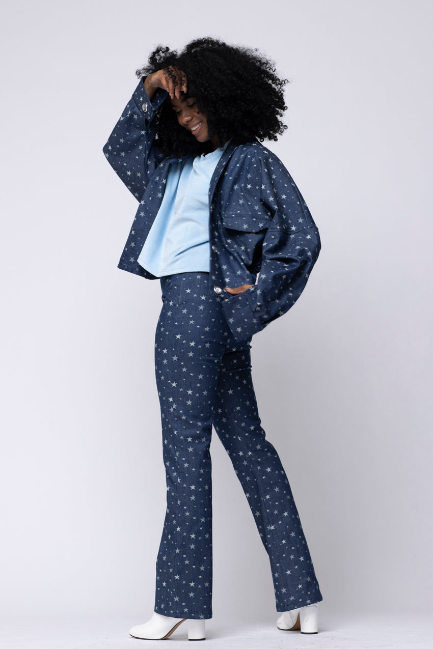 Veste BB Denim Etoiles