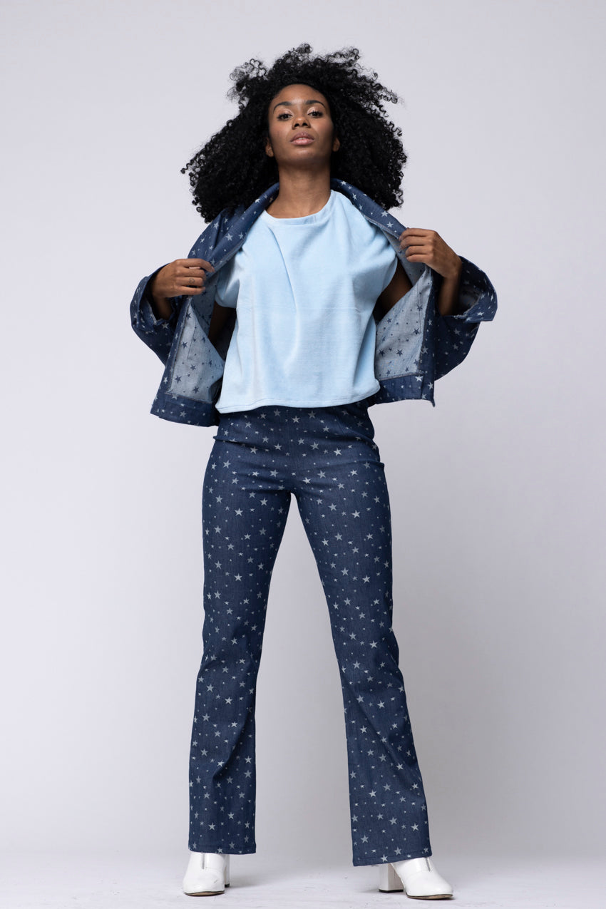 Pantalon Denim Etoilles