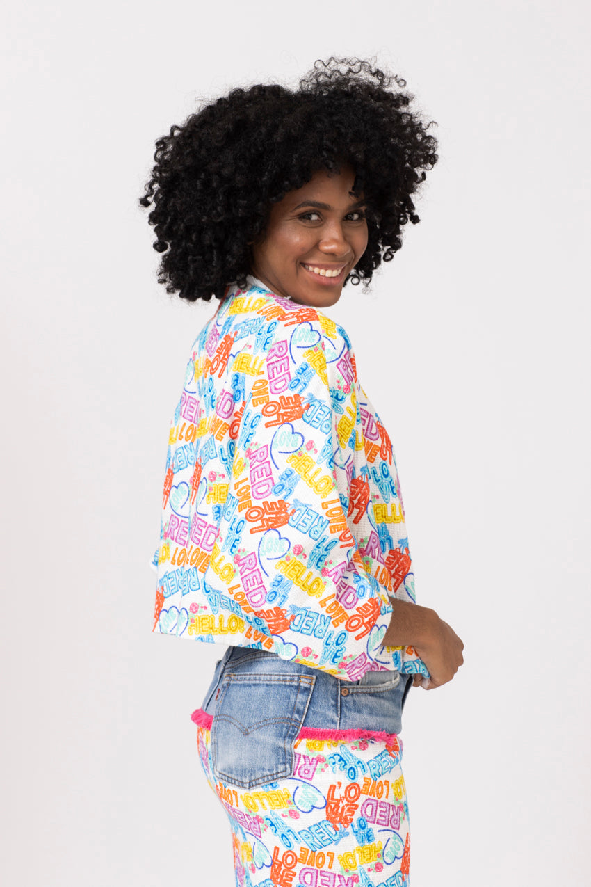 Veste BB Ete Tweed Red Love