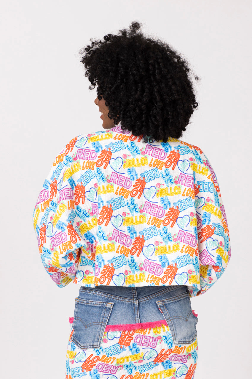 Veste BB Ete Tweed Red Love