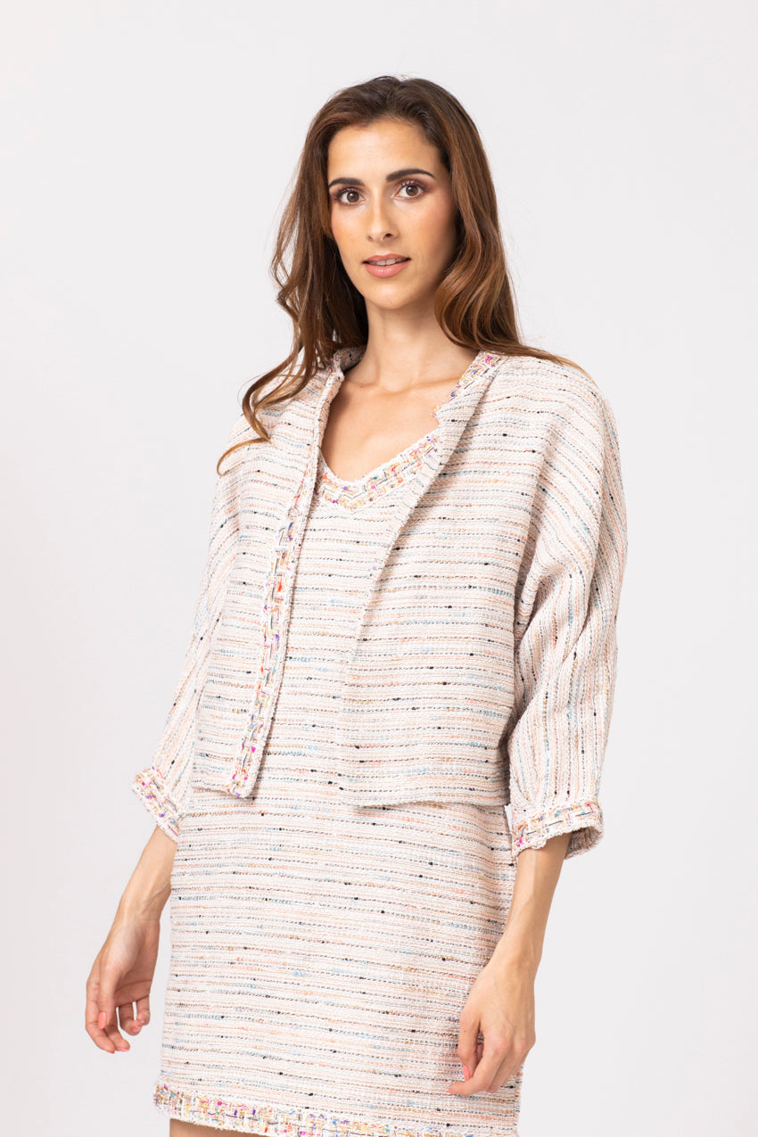 Veste BB Ete Tweed Rose