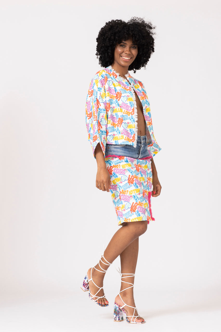 Veste BB Ete Tweed Red Love