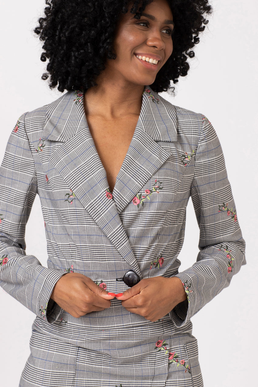 Veste Blazer Natalia Galles Fiori